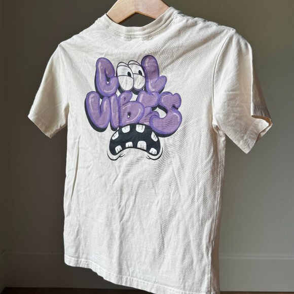 H&M Kids Printed “Cool Vibes” T‑shirt S -M | Oversized Cotton Tee | Streetwear - Picture 4 of 9
